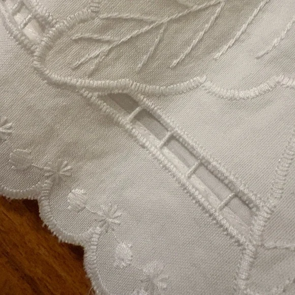 NWT Hunter Bell Womens Marley White Lace Embroidered Flutter Sleeve Sun Dress 8 - Picture 6 of 13